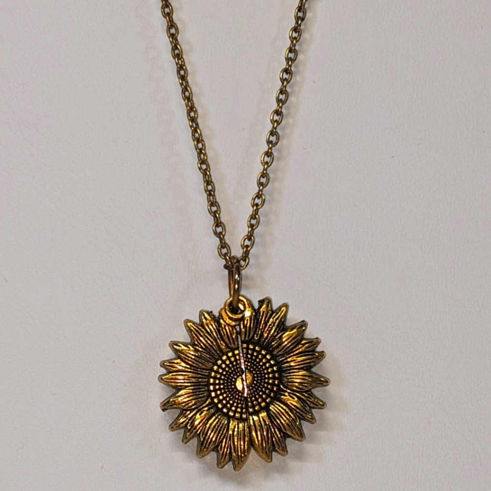 "You are my sunshine" Sunflower Necklace